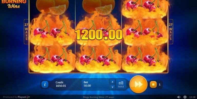 Mega Burning Wins 27 ways