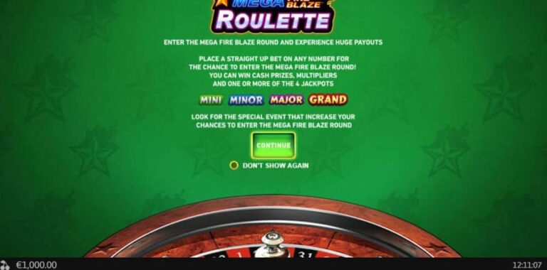 Mega Fire Blaze Roulette