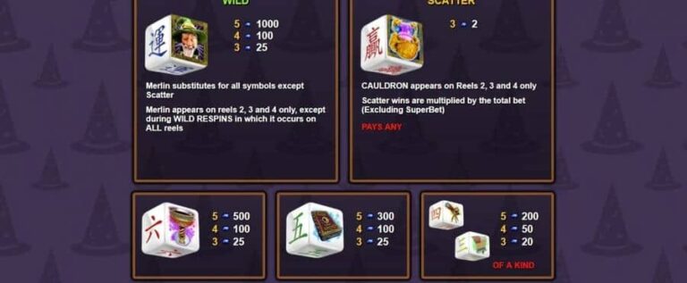 Merlin’s Magic Respins Dice