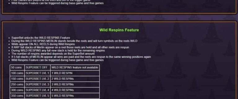 Merlin’s Magic Respins Dice