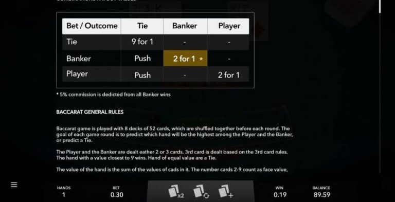 Mini Baccarat (Mascot Gaming)