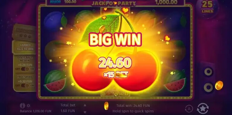 Miss Cherry Fruits Jackpot Party