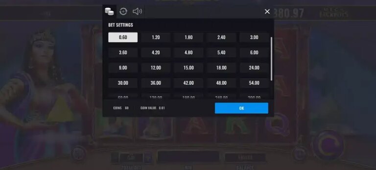 Mistress of Egypt MegaJackpots
