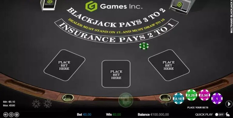 Multihand Blackjack (Games Inc)