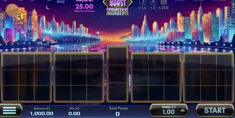 Mystery Burst Progressive Numbers