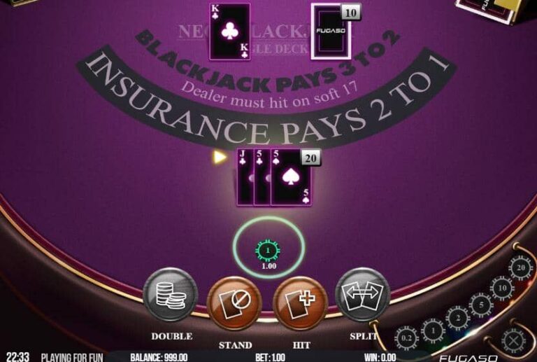 Neon Blackjack Single Deck