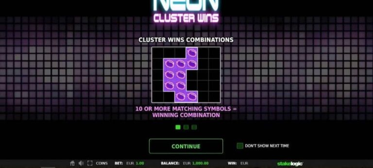 Neon Cluster Wins