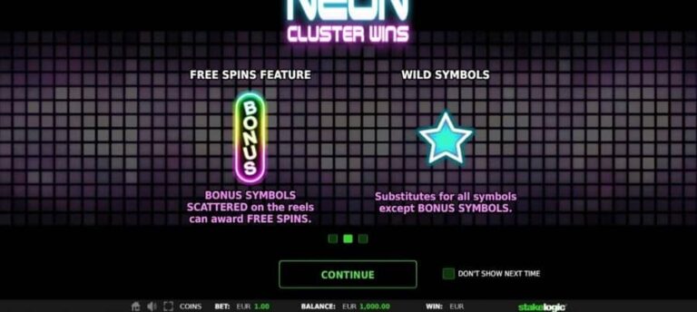 Neon Cluster Wins
