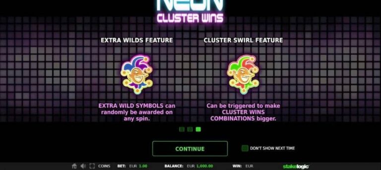 Neon Cluster Wins