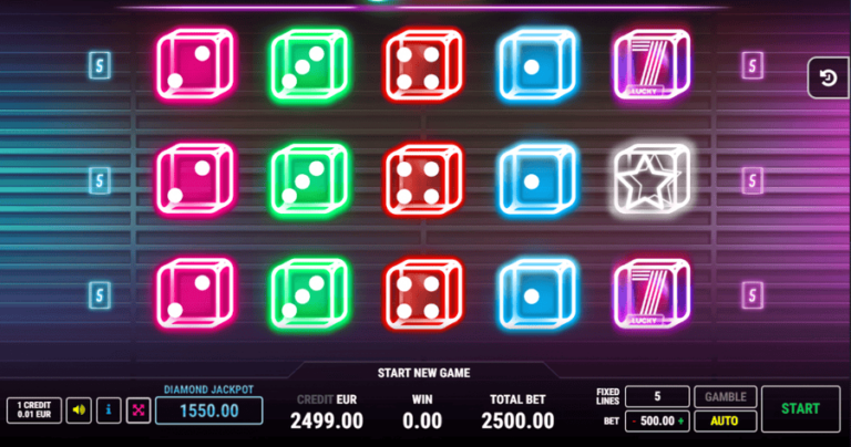 Neon Dice 5