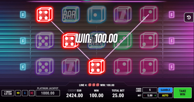 Neon Dice 5