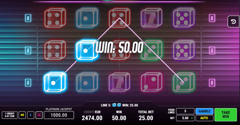 Neon Dice 5