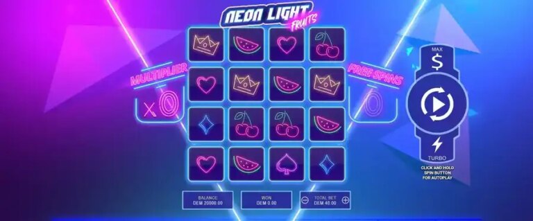 Neon Light Fruits