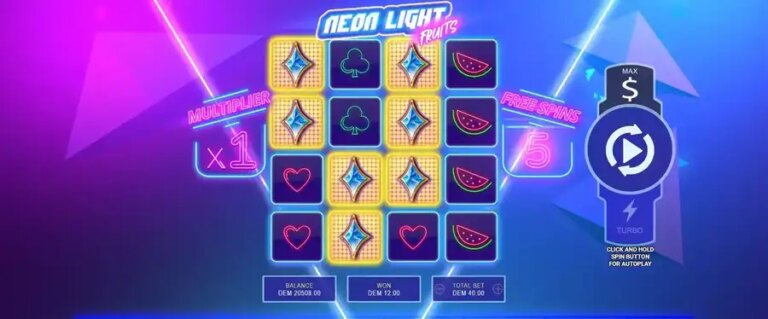Neon Light Fruits
