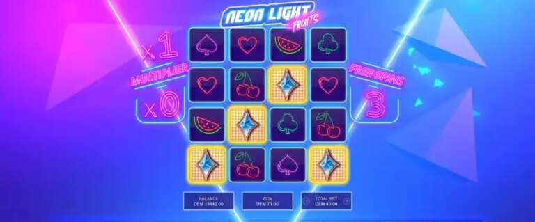 Neon Light Fruits