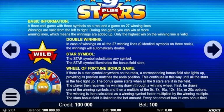 Nine Stars (Kajot Games)