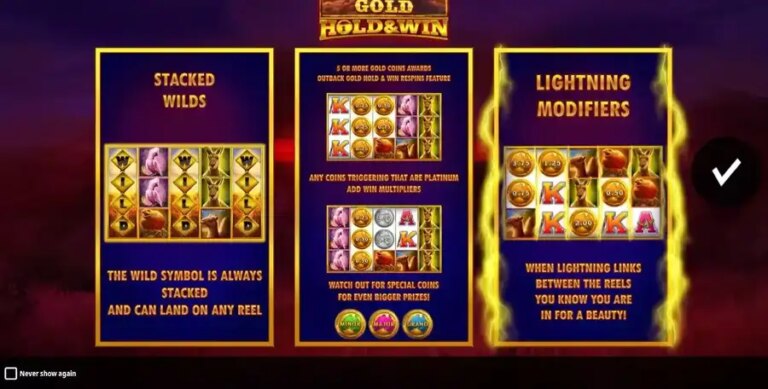 Outback Gold Hold and Win
