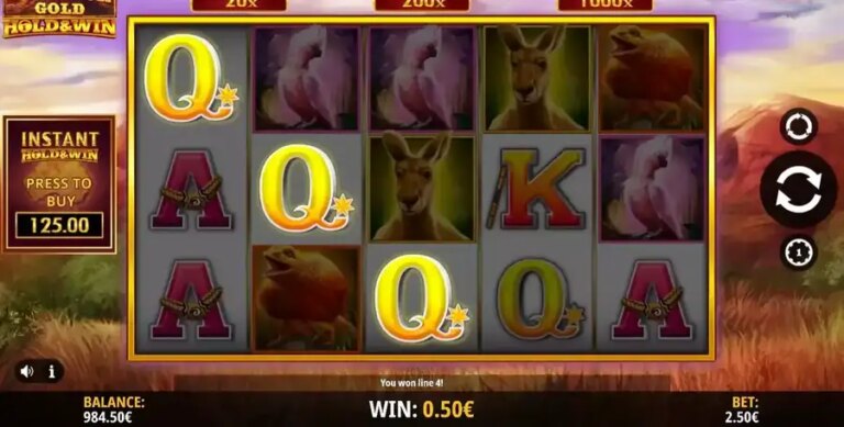 Outback Gold Hold and Win