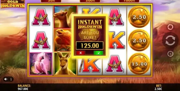 Outback Gold Hold and Win