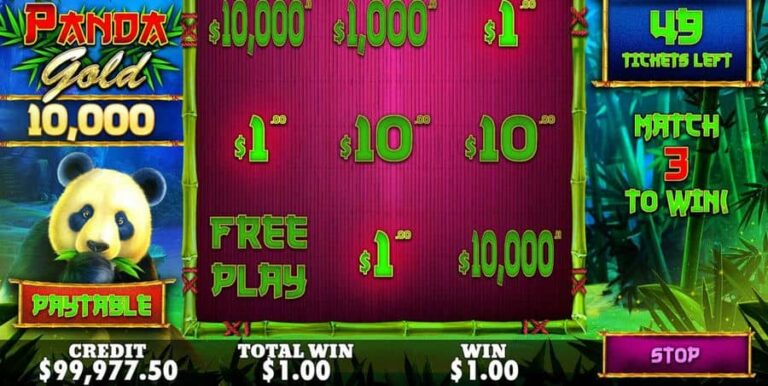 Panda Gold Scratchcard
