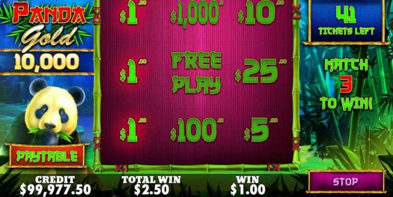 Panda Gold Scratchcard