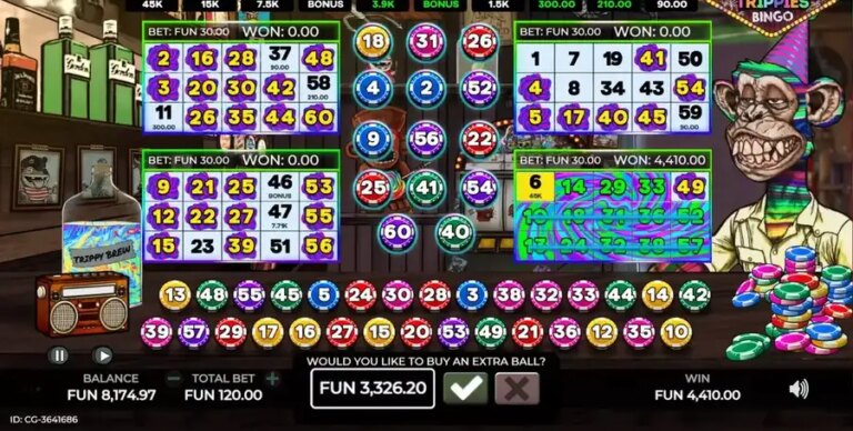 Paradise Trippies Bingo
