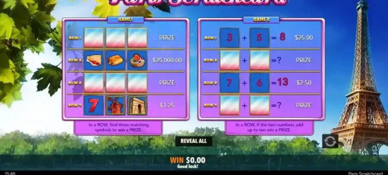 Paris Scratchcard