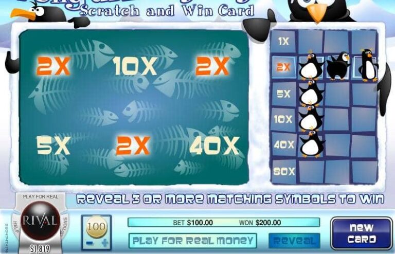 Penguin Payday Scratch and Win