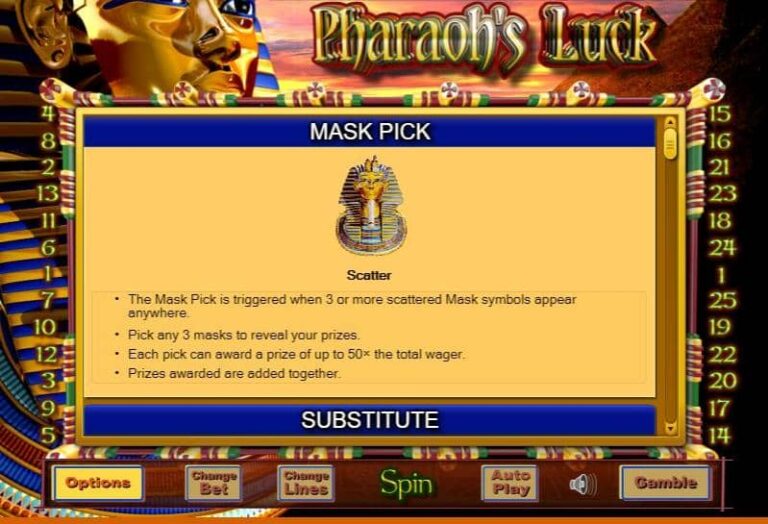 Pharaohs Luck
