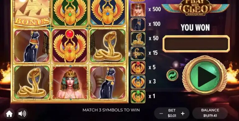 Play With Cleo Scratchcard