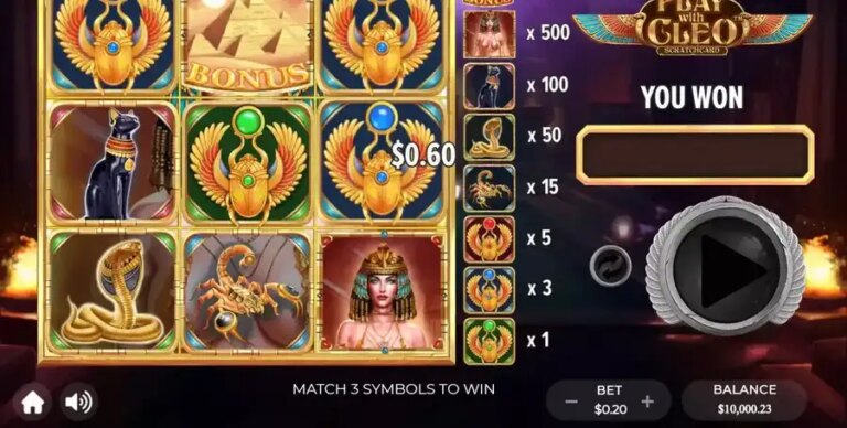 Play With Cleo Scratchcard