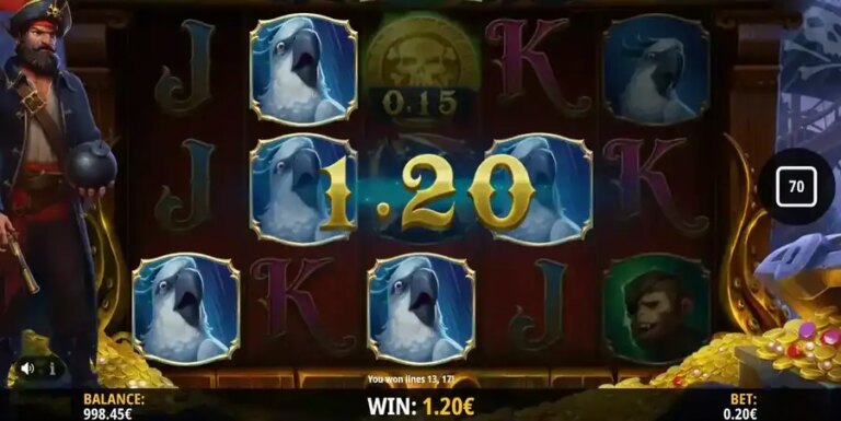 Plunderin Pirates Hold & Win