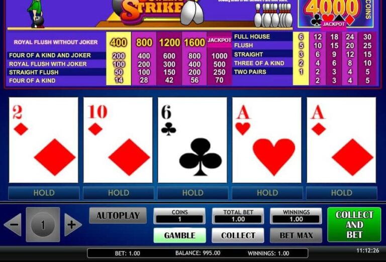 Poker Bowling Strike