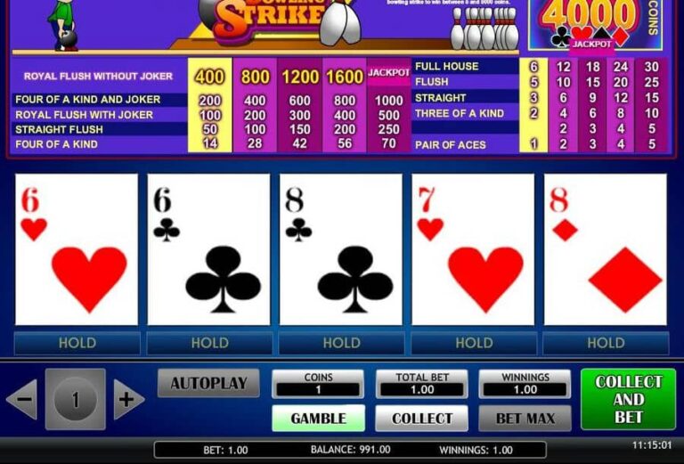 Poker Bowling Strike