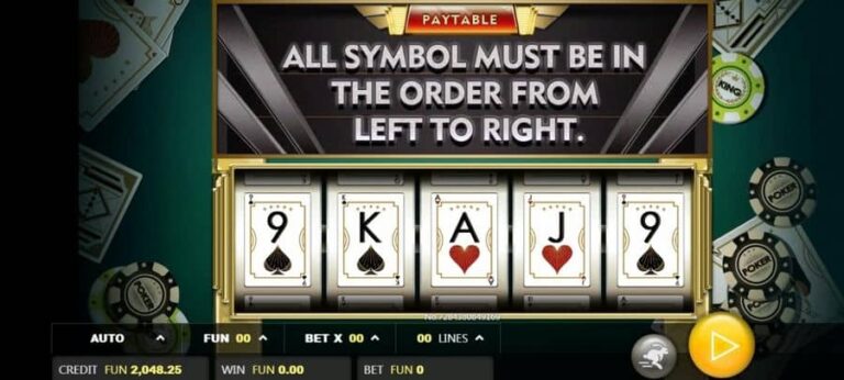 Poker King 1000x Straight Flush