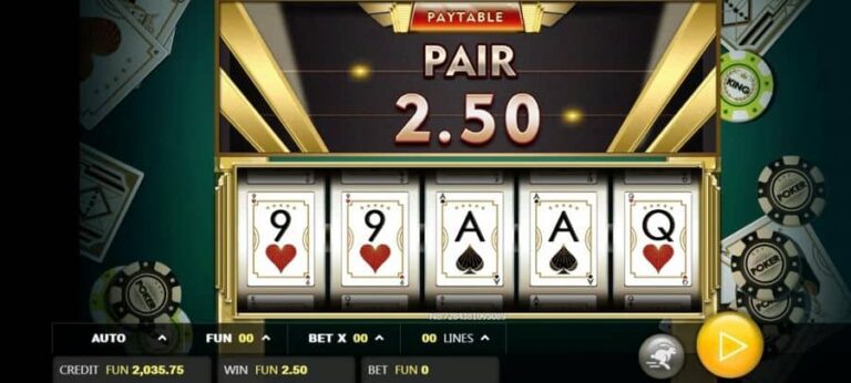Poker King 1000x Straight Flush