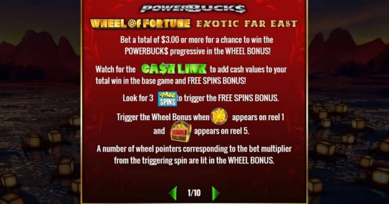 Powerbucks Wheel of Fortune Exotic Far East