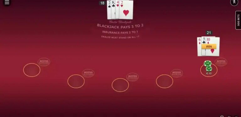 Premier Blackjack with Buster Blackjack