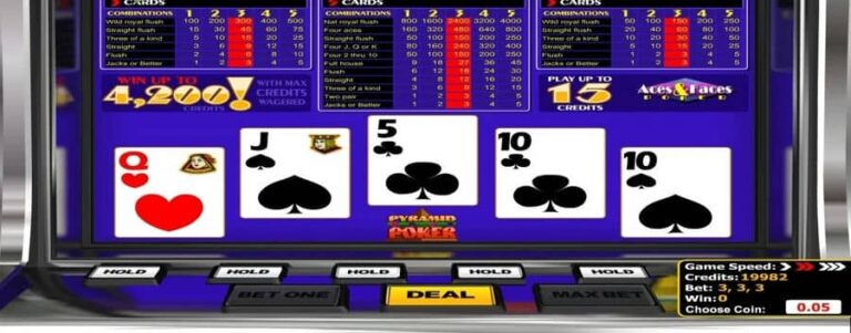 Pyramid Aces And Faces Poker