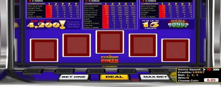 Pyramid Double Bonus Poker (Betsoft)