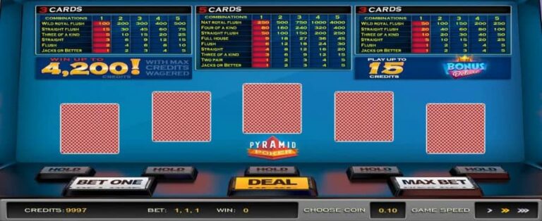 Pyramid Poker Bonus Deluxe (Nucleus Gaming)