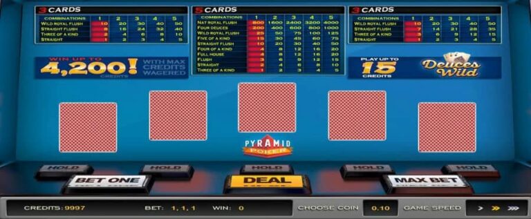 Pyramid Poker Deuces Wild (Nucleus Gaming)