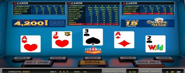 Pyramid Poker Deuces Wild (Nucleus Gaming)