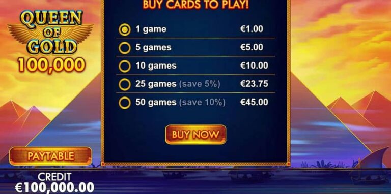 Queen of Gold Scratchcard