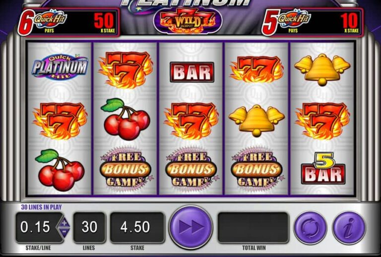 Quick Hit Platinum Triple Blazing 7s