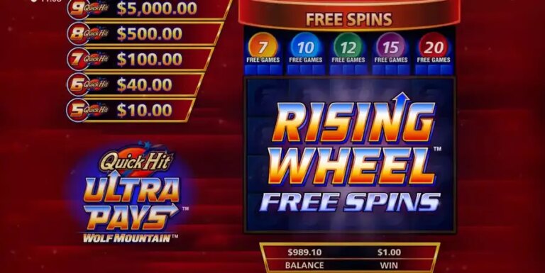 Quick Hit Ultra Pays Wolf Mountain
