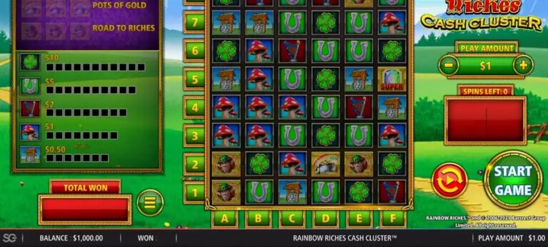 Rainbow Riches Cash Cluster