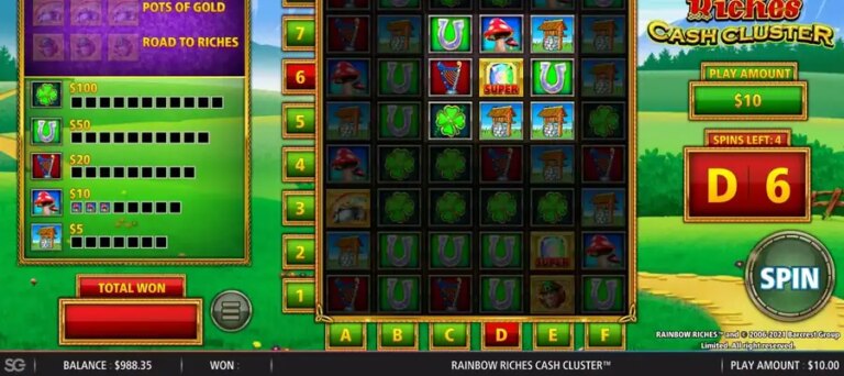Rainbow Riches Cash Cluster