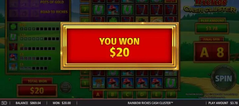 Rainbow Riches Cash Cluster