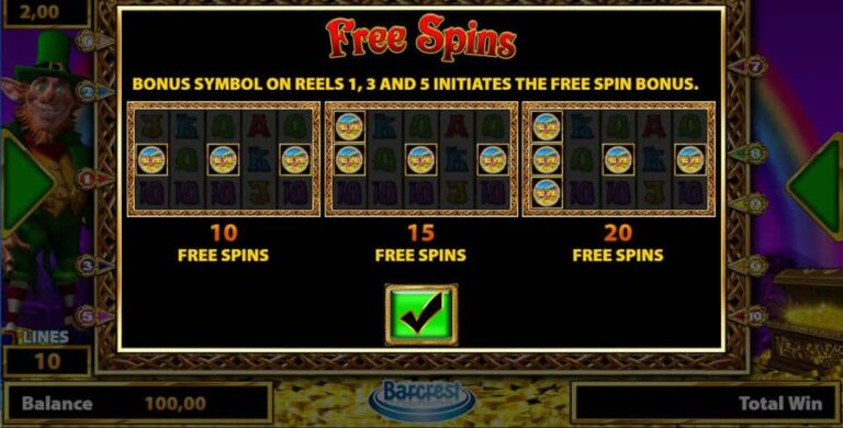 Rainbow Riches Free Spins